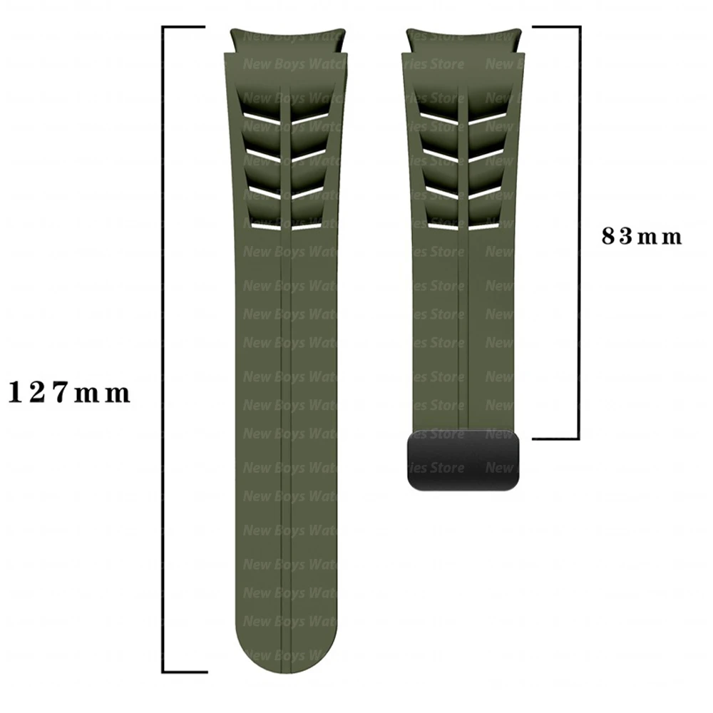 سوار رياضي من السيليكون لسامسونج جالاكسي 6 ، كلاسيكي ، حزام حلقة ممغنط ، 4 5 6 7 ، 44 من ، 40 من ، FE 5 برو ، 45 ، 47 ، 43