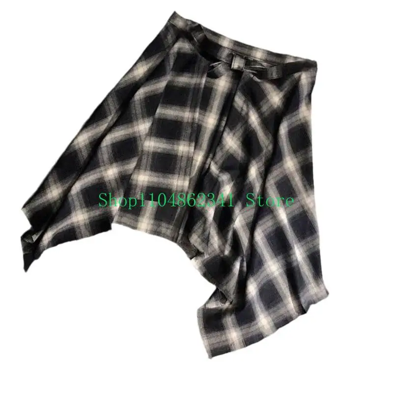 5as Layering giả trên cùng Váy quét thấp hơn nửa chiều dài váy mini cho nam giới