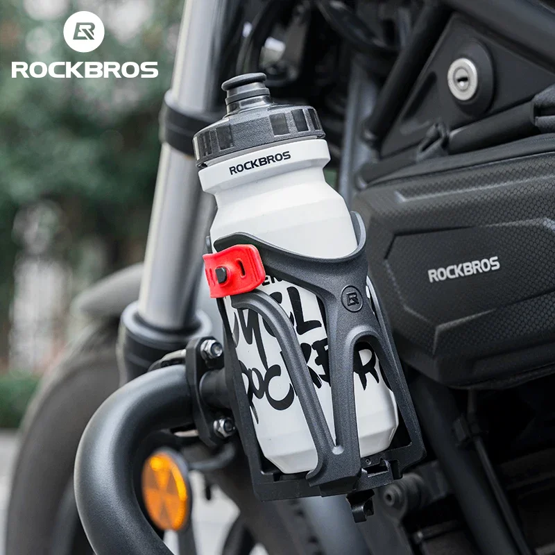 

ROCKBROS Motorcycle Water Bottle Holder Adjustable 360° Rotation Bike Bicycle Water Bottle Cup Bracket Motorcycle Accessories