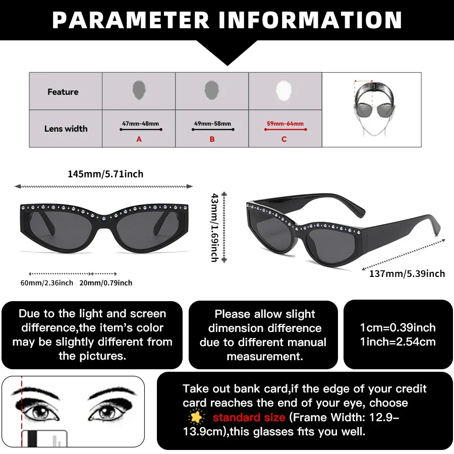 1 قطعة نظارات الموضة النسائية الجديدة شكل بيضاوي شخصية العصرية مطعمة باللؤلؤ تصميم عصري نمط الشارع هدية عيد أداء يومي #6
