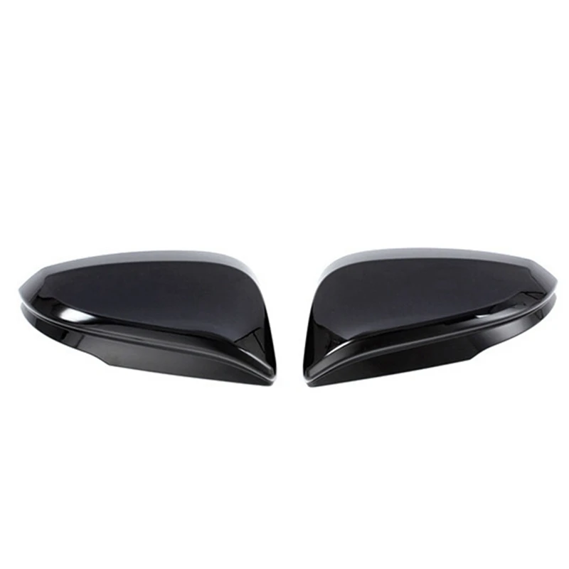 Car Side Rearview Mirror Cover Caps Trim For Toyota Harrier Venza XU80 2020-2022 Wing Door Side Mirror Shell Decoration