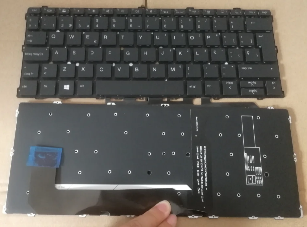 Spanish Backlit Keyboard for HP Elitebook X360 1030 G2 1030 G3 1030 G4 HSN-104C Q10C
