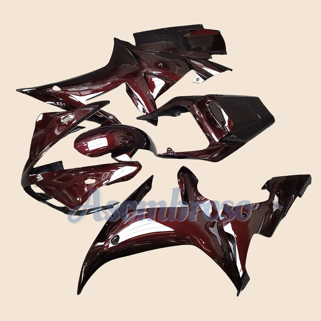 Motorcycle Accessories Fairings kit Fit For Yamaha YZFR1 2002 2003 YZF R1 02 03 YZF1000 carbon fibre dark red bodys