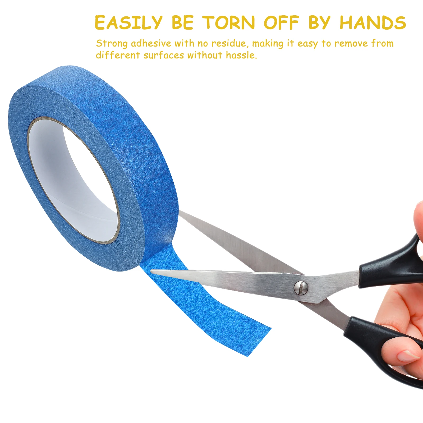 4 Rolls 15mm 25mm 50mm Blue Masking Tape Blue Masking Tape for Automotive Paint DIY Crafts Painting Decoration