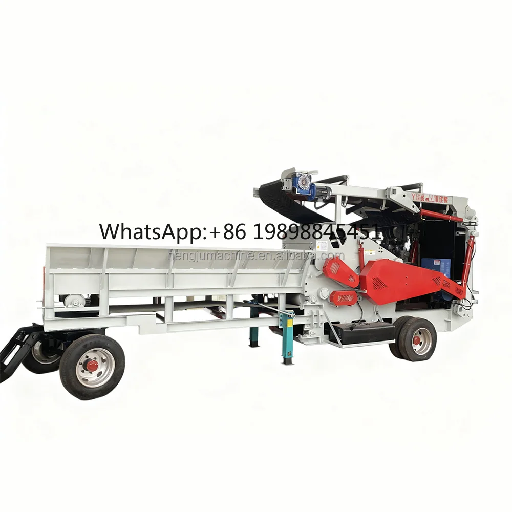 

Large Wood Chipper Crusher with Double Feeding Rollers, Cost-Effective Recycling Solution for Sawmills