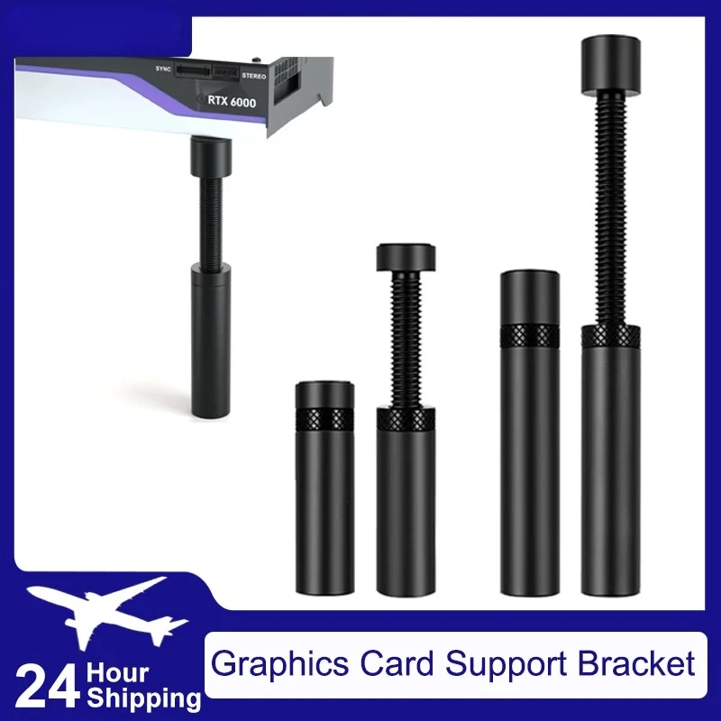 Magnetic GPU Support Bracket, Adjustable Rotating Telescopic Graphics Card Holder, Anti Sag Stand for PC Gaming Computer Case
