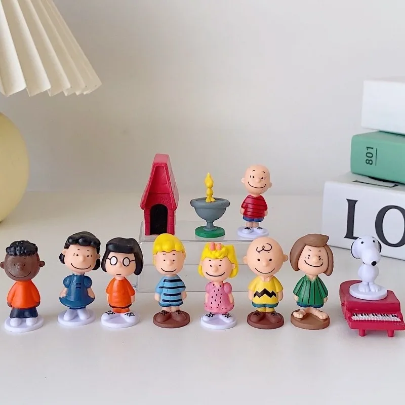 Baru SnoPy Woodstock Charlie Brown Sallybrowen Boneka Zhou Anime Kreatif Lucu Hadiah Dekorasi Samping Tangan Dekorasi Kartu Sederhana
