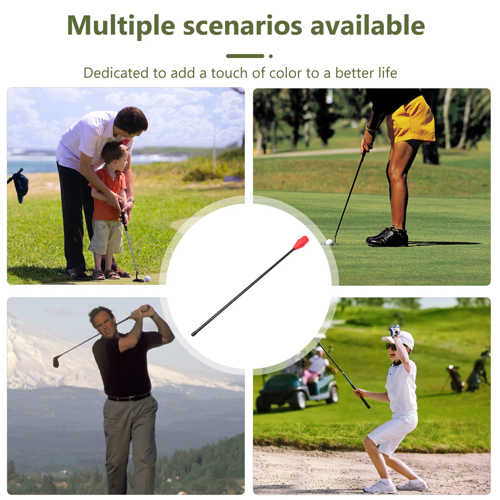 

Swing Trainer Aid Power Strength for Golf Practice Warm Up Stick Training Aid Swing Correction Tool Portable Warm Up Stick