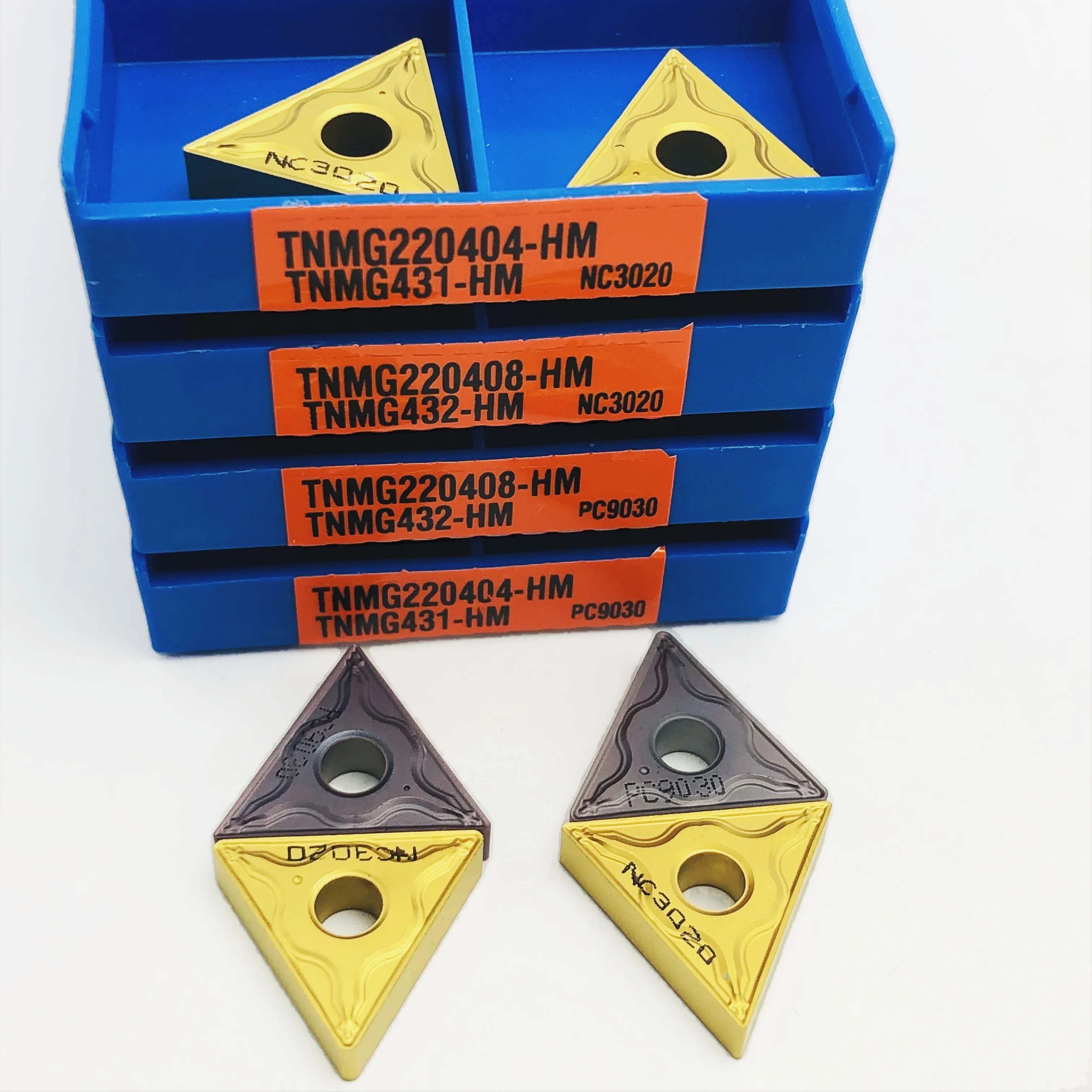 Hoja de aleación dura de acero inoxidable, 10 piezas, TNMG220404-HM, TNMG220408-HM, alta calidad, TNMG220404 220408 PC9030 NC3020