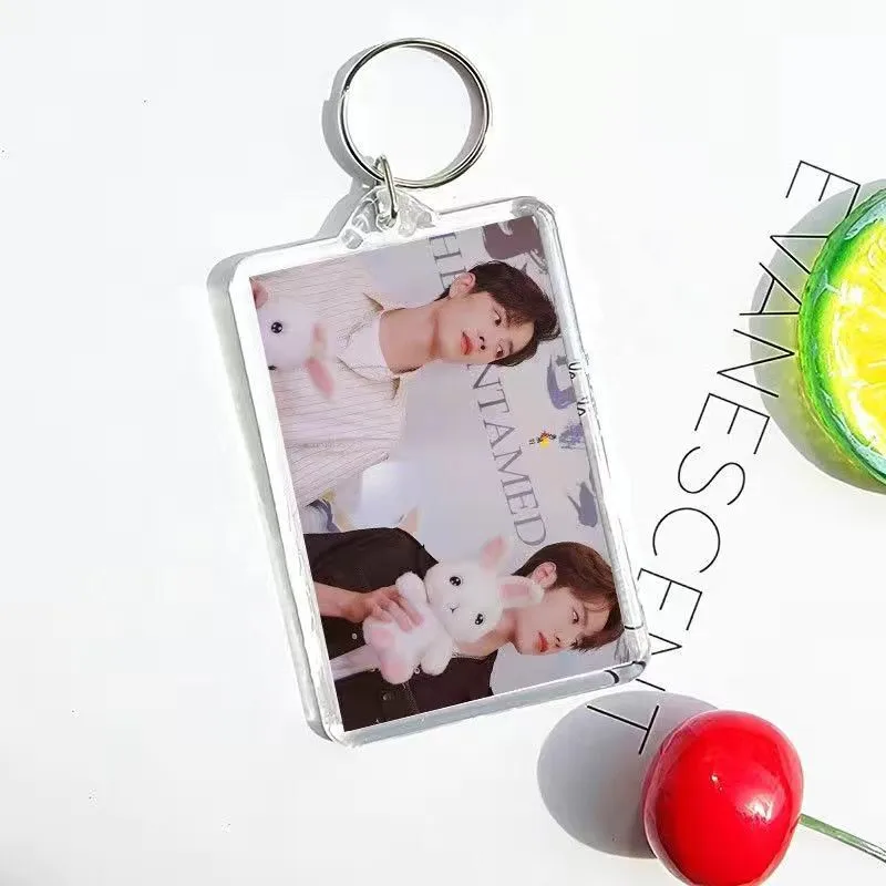 Wang Yibo Xiao Zhan Cosplay Acrylic Keychain Bo Jun Yi Xiao Cute Bag Pendant Keyring Decoration Jewelry Accessories Fans Gift