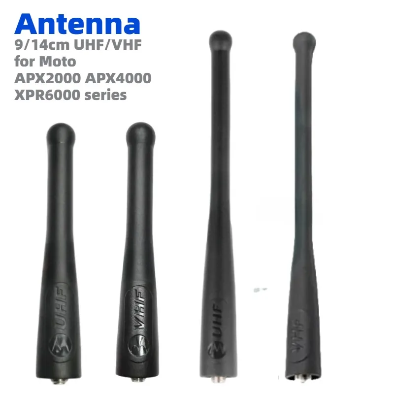 9/14cm UHF/VHF Stubby Antenna 400-470mhz for Motorola APX2000 APX4000 APX5000 APX6000  APX7000 DGP8550 Walkie Talkie Accessory