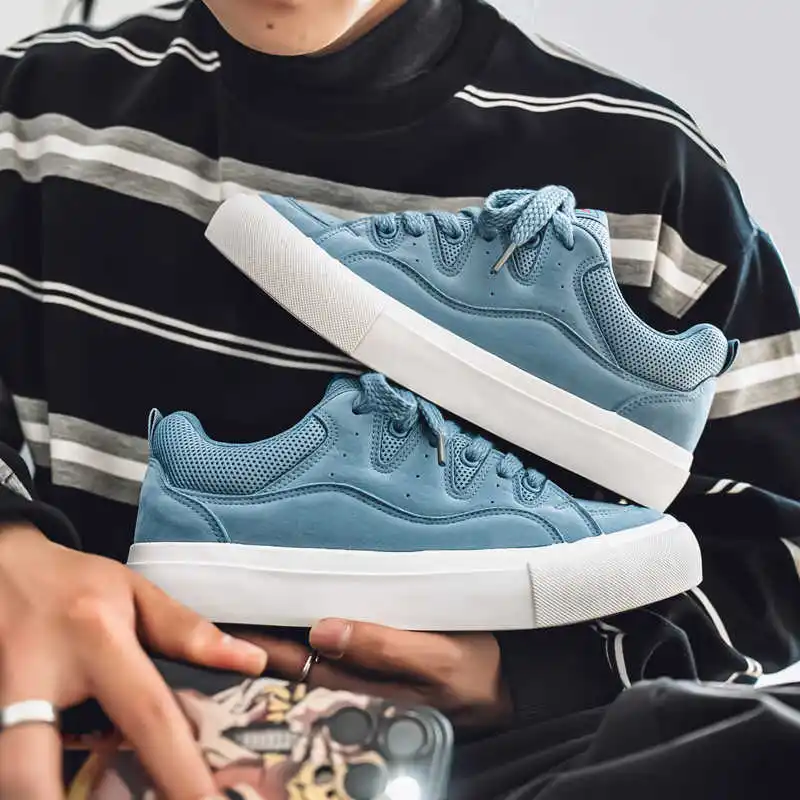 

Natural Leather Spring Large Size Men's Shoes Casual Breathable Tennis Man Summer Sneakers For Teenager Sport The Most Sold