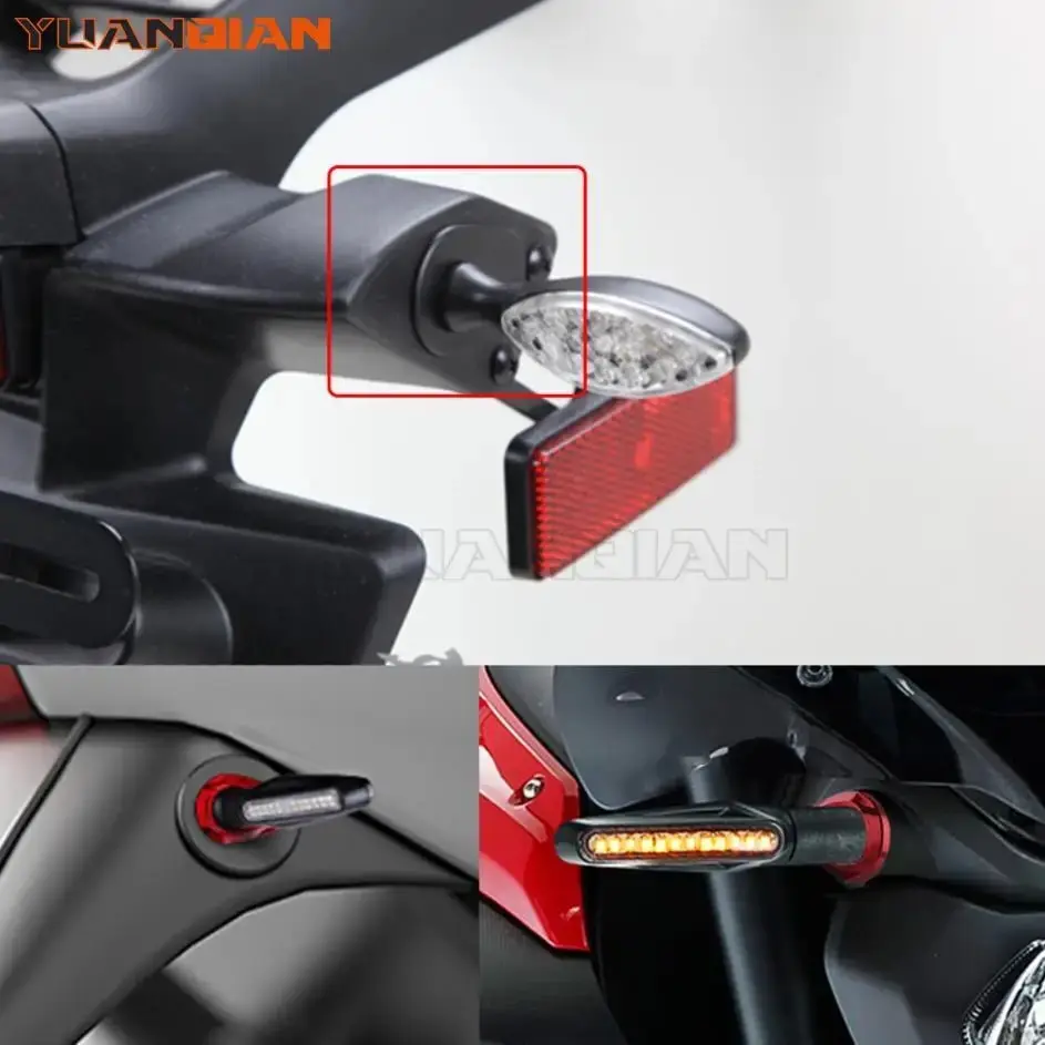 For YAMAHA YZF R1 YZFR1 YZF-R1 2002-2014 2013 2012 2011 2010 2009 2008 Motorcycle 4pcs Turn Signal Indicator Adapters Spacers