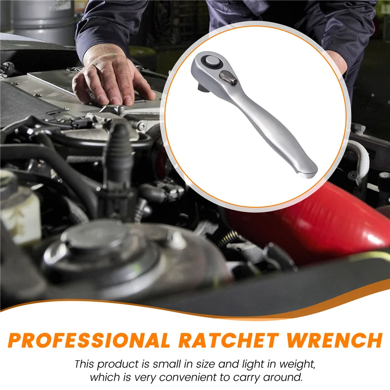 

ABEZ Mini 1/4 Ratchet Wrench High Quality Quick Socket Ratchet Wrench Screwdriver Wrenches Tools Small Spanner 72 Tooth