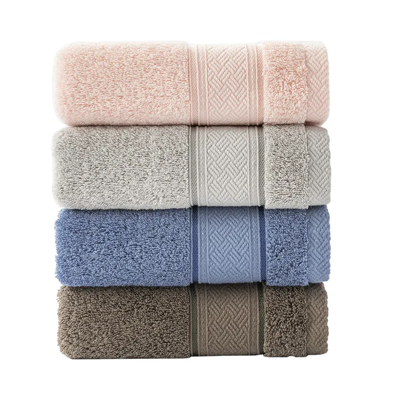 Cotton Face Wash Towel for Men and Women, Adults Bathroom Towel, 35*75 cm, High Quality, 3pcs