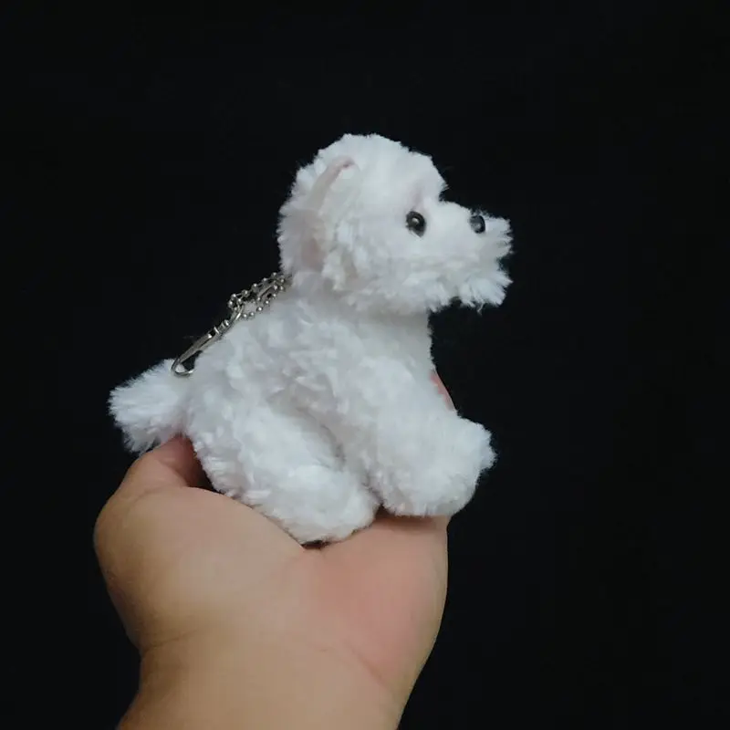 Breloczek Miniatura Sznaucer Szczeniak Szkocki Terrier Zawieszka do Torby Pluszowy Siedzący Wysokość 11cm Prezent Urodzinowy dla Dzieci Dziewczynki