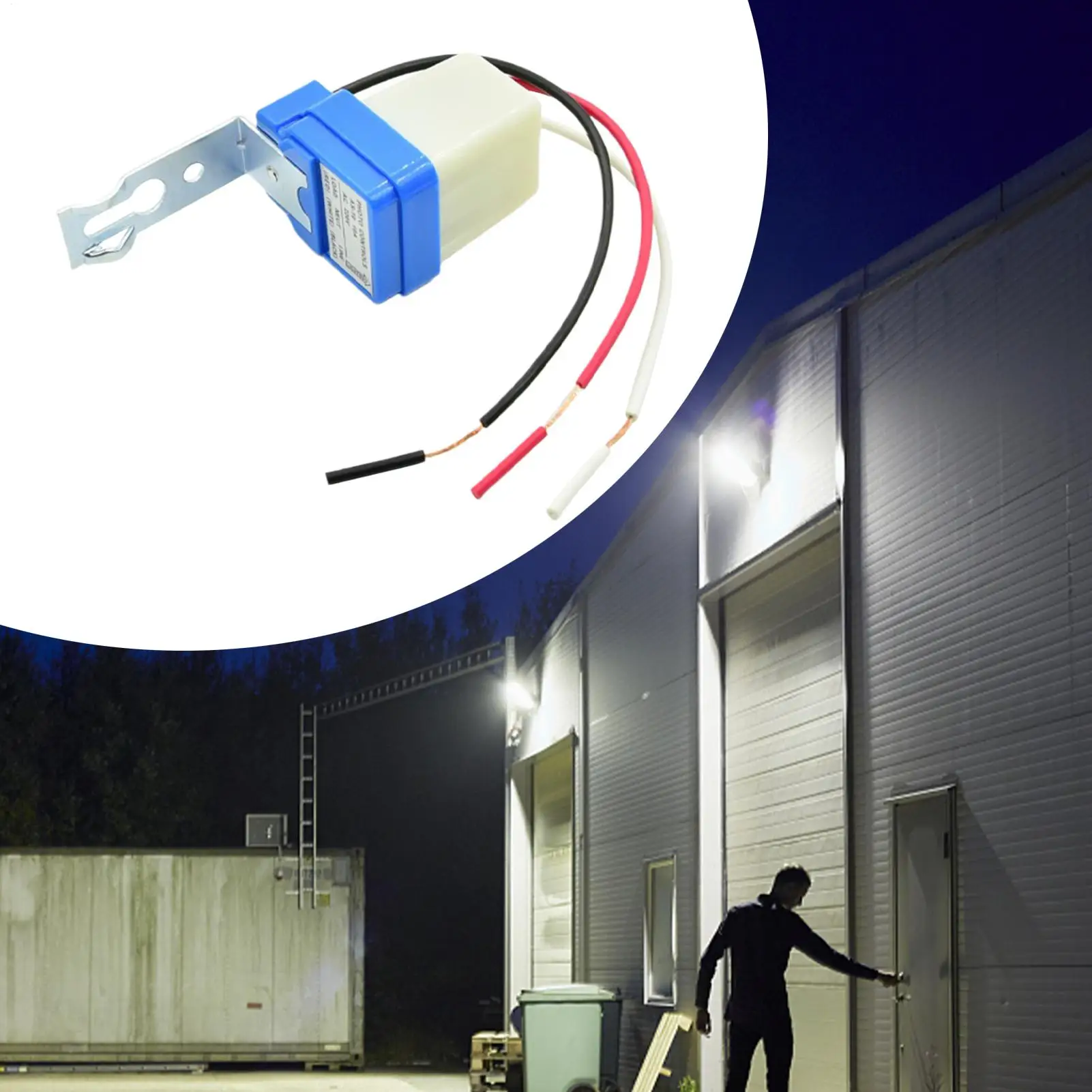 Auto PhotoSwitch Sensor Photocell Street Light PhotoSwitch DC AC 12V 220V 50-60Hz 10A Photo Control Photoswitch Sensor