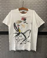 Heavy-duty Opaque Rolling Stones European and American Women's Large-size Metal Short-sleeved T-shirt Women's 100% Cotton Top