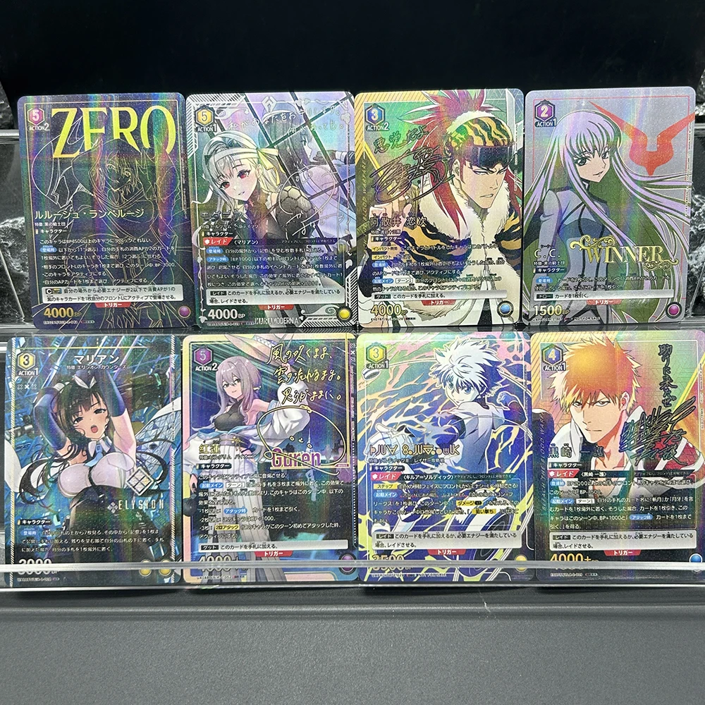 1 قطعة/8 قطعة أنيمي فايس شوارز لتقوم بها بنفسك Acg قسط الشاش فلاش جمع بطاقة هوشيماتي Suisei يوكي Asuna أنيتا هايلي عيد الميلاد #1