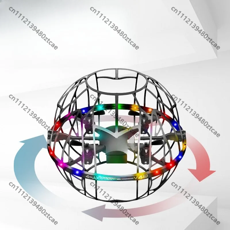 V49 RC Quadcopter Soccer Competition Drone Obstacle Avoidance Gesture Sensing Kids RC Aircraft Hobby Toy