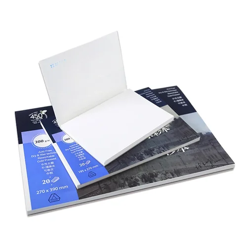 Imagen 2 del producto canson 1557 papel de acuarela 300g/m2 papel de pintura de Color agua 20 hojas libro de acuarelas pintado a mano suministros de arte creativo