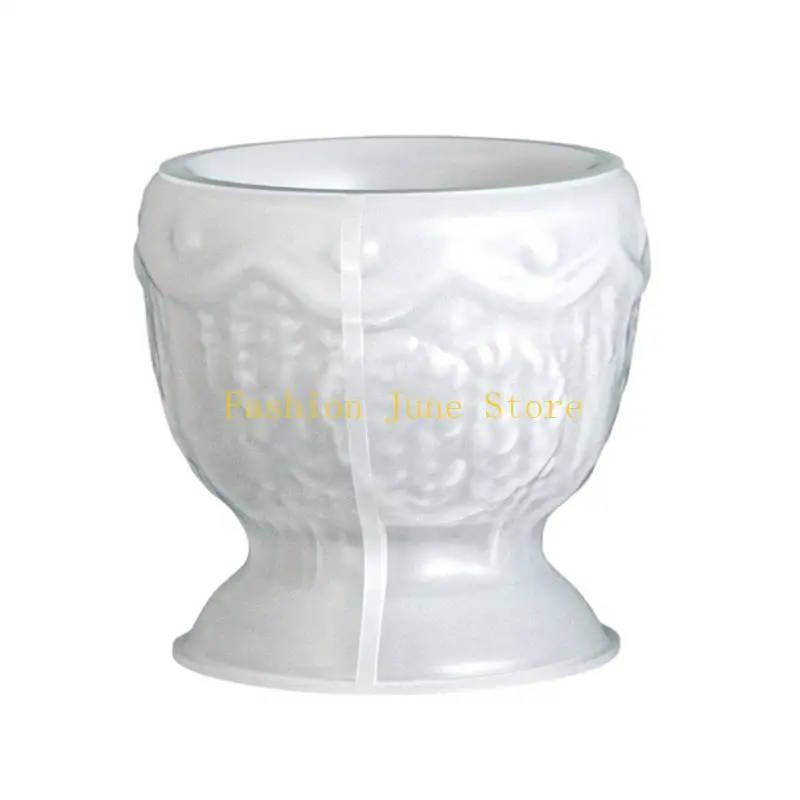N5KA Flexible Silicone Cup Mould Featuring Braided Embroidery Art