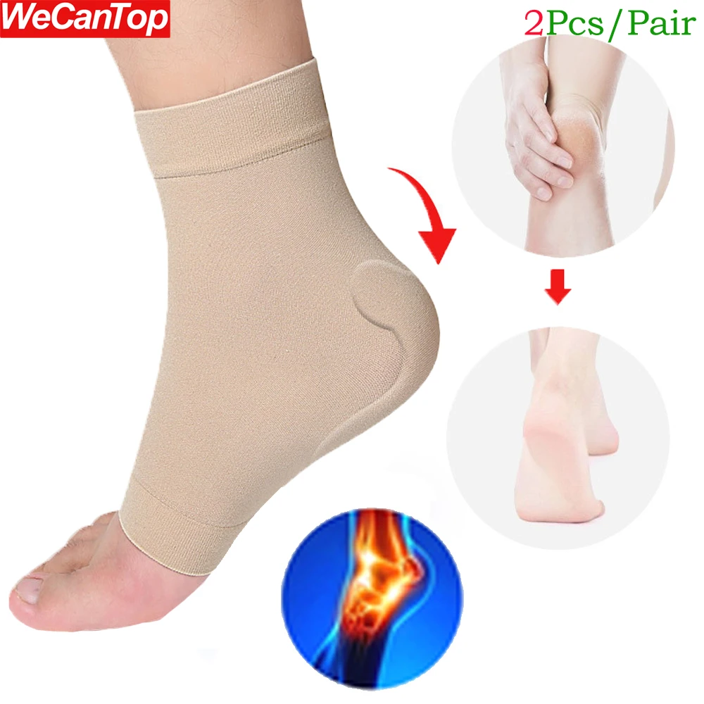 1Pair Ankle Ankle Protector Cushion Gel Sleeves - Padded Skate SockS with Ankle Bone Pads for Figure Skating,Hiking,Riding Boots