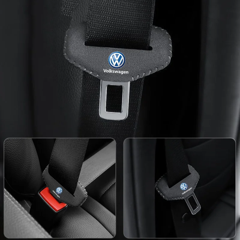 Car Seat Belt Clip Seatbelt Buckle Plug Protective Cover For VW Polo Golf 5 6 7 Passat B5 B6 B7 Touran Bora Beetle Jetta Rline