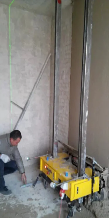 Gypsum Robot Automatic Wall Screeding Plaster Finishing Render Mortar Spray Machine China Price for Cement