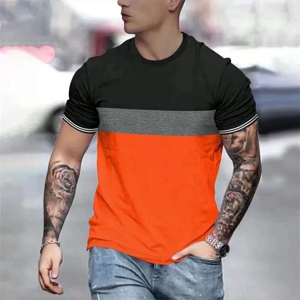 3D Printed  Summer Men Sport Quick-drying BreathaT-Shirt Fashion TrendOutdoor Street Y2K Short Sleeve Large Size Comfortable Top