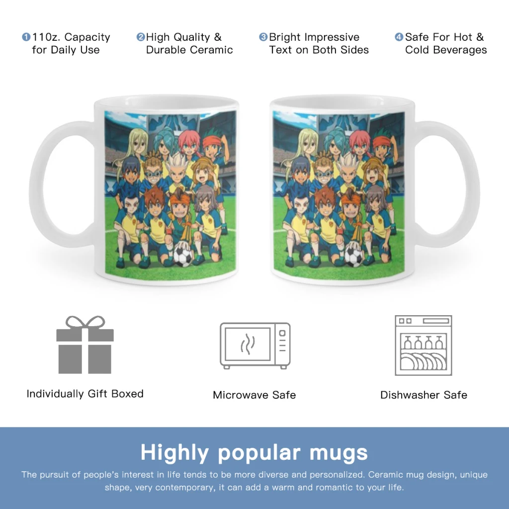 

I-Inazuma Eleven Anime Free shipping Ceramic Cup Coffee Oatmeal Breakfast Cup Creative Personality Mug