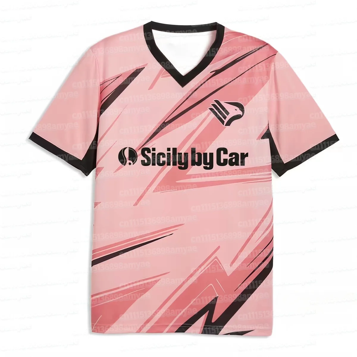 26-27 Saison Palermo Fußballtrikot Fan-Trikot 3D-Druck T-Shirt Herren Sommer-Trainings-Schnelltrocknungs-Sweatshirt Familien-Set – Detail 5