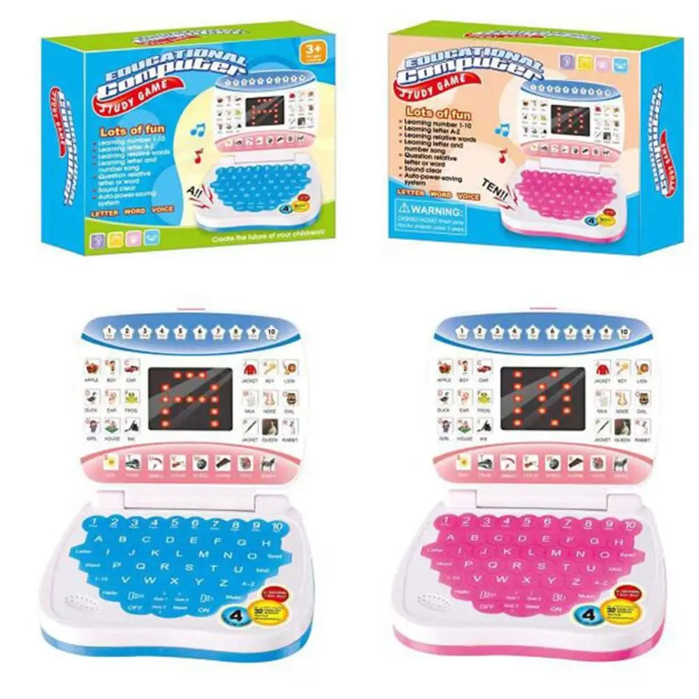 Macchina per l'apprendimento elettronico Apprendimento della lingua inglese Computer portatile educativo per bambini Mini laptop inglese in età prescolare