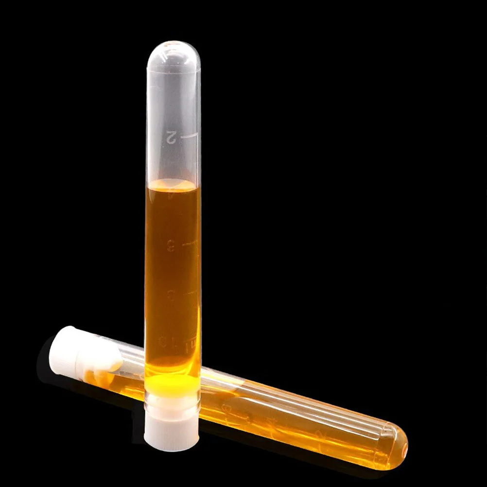 50 Pcs Glass Vial Test Tube Labs Tubes Laboratory Teaching Tool White Scientific Theme Party Decor Prop