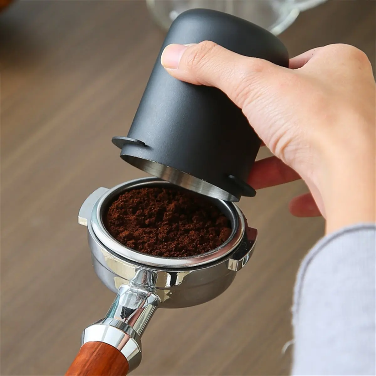 A67T NEW 58mm Espresso Coffee Dosing Cup Machine Accessories Coffee Powder Receiver for Home Cafe Coffee Bar Restaurant B