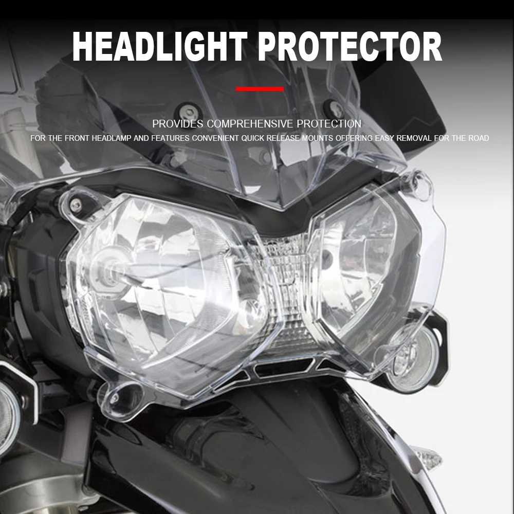 

NEW Motorcycle Acrylic FOR Tiger 1200 XCX XRX 2018 2019 2020 Headlight Protector Light Cover Protective Guard