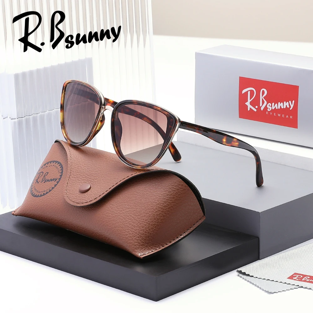 RBsunny العلامة التجارية تصميم النظارات الشمسية النساء الفاخرة السيدات أنيقة فراشة نظارات UV400 موضة القط العين الإطار السببية العصرية النظارات