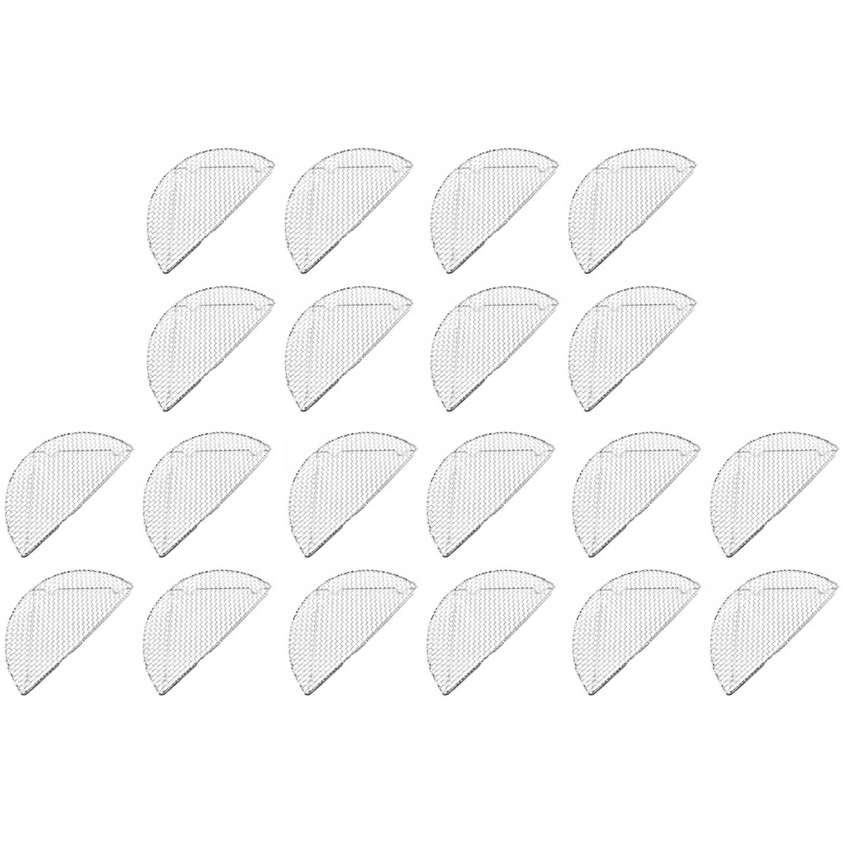 

20X Fried Tempura Net Stainless Steel Grill Hamburger Fried Chicken Grease Net Japanese Cuisine Pork Rack Home A