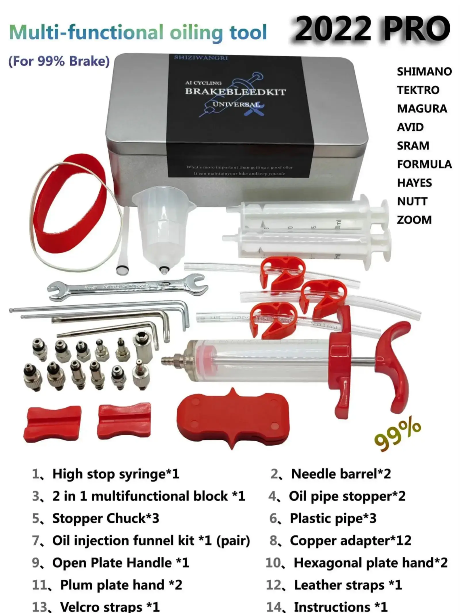 AliExpress Other Bike Bleed Kit Bike Hydraulic Disc Brake Oil Tool Bike Master Edition Oiling Tool Bike Accessories With Funnel1 Set Repair Tool