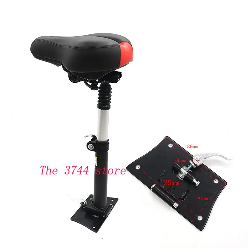 

Scooter Saddle for Electric Scooter Foldable Height Adjustable Shock-Absorbing Folding Seat Chair Electric Scooter Accessories