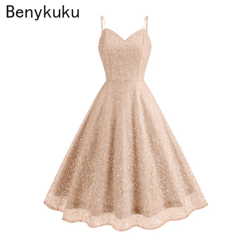 Spaghetti Strap Lace Up Sequins Vintage Dresses Sexy V Neck Ladies Evening Birthday Party Luxury Prom Dress 2025 Womans Clothing