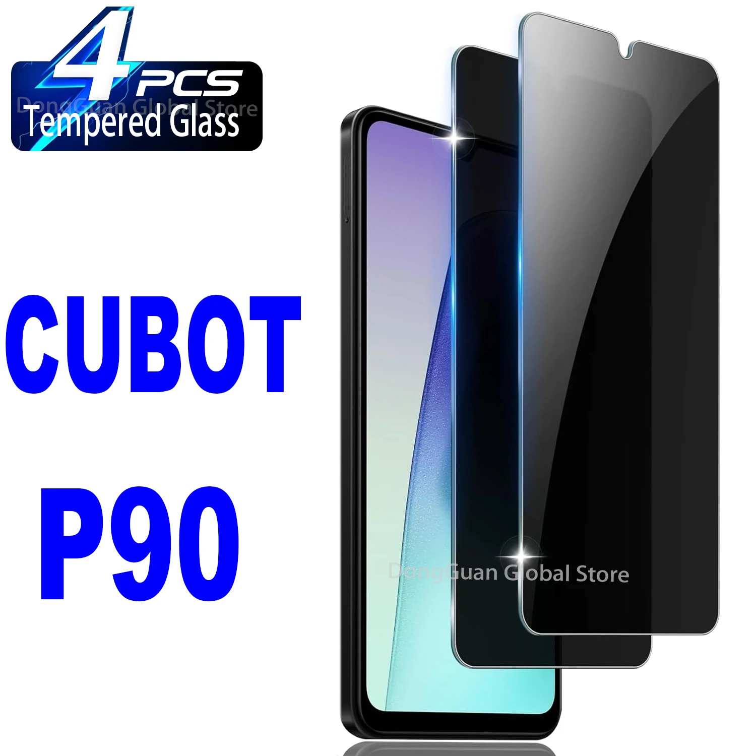 

For CUBOT P90 Anti Spy Protector Privacy Screen Tempered Glass Film