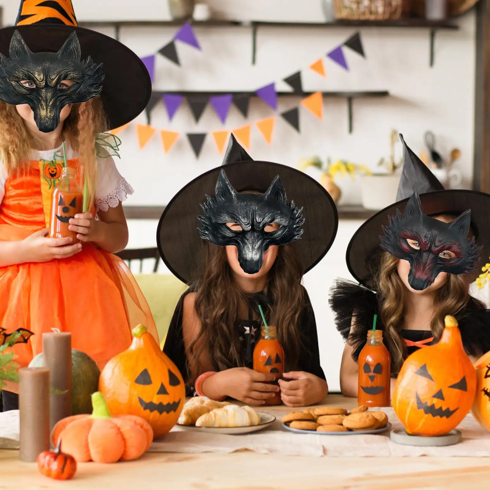 

Animal Mask for Adults Dress up Pretend Toy Headdress 3D for Party Role Carnival