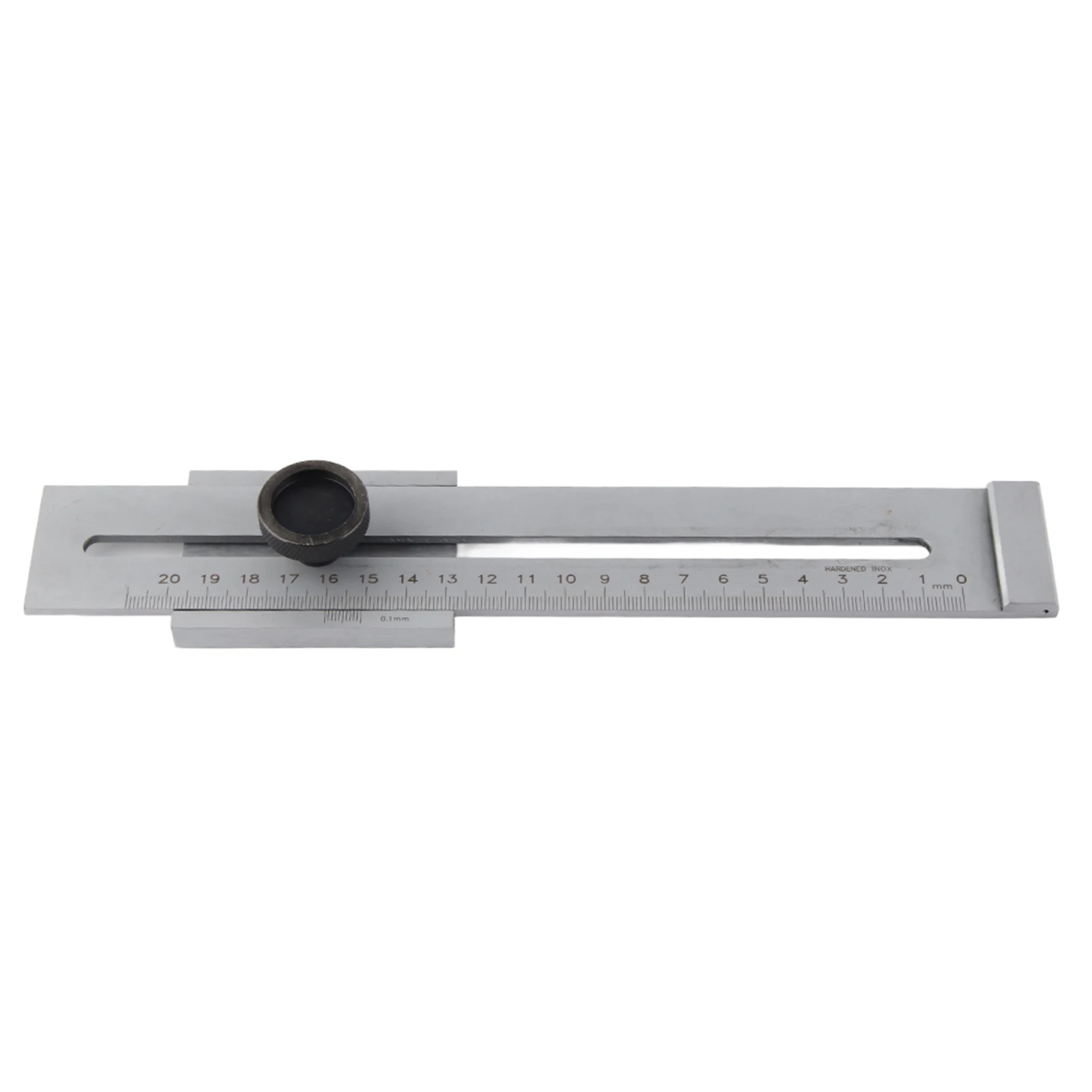 Accurate Metal Square Ruler Marking Gauge 0-200mm for Woodworking and Metalworking with Clear Graduations and Comfortable Grip