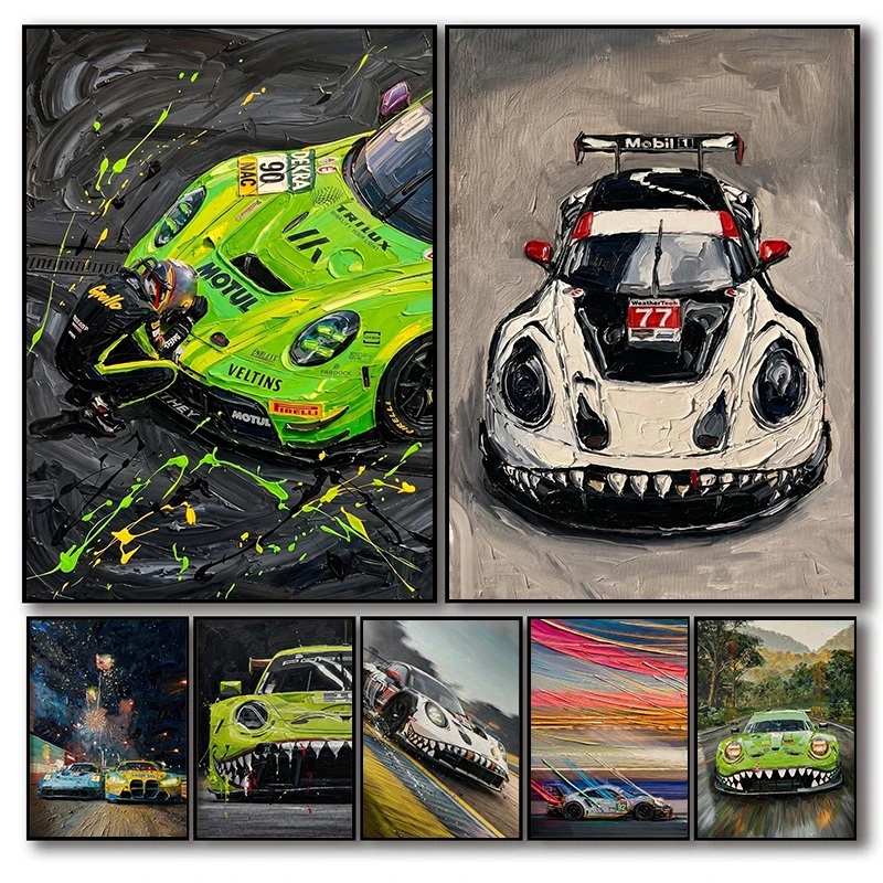 Luxury Lifestyle Cars - Affiches de style automobile de course