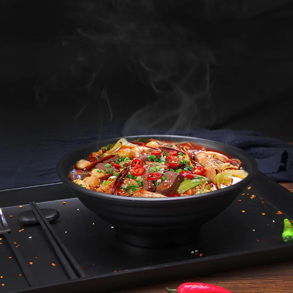 

1Pcs Frosted Bowl Large Capacity Nonslip Soup Salad Noodle Cereal Fruit Serving Bowl for Restaurant Hotel Kitchen