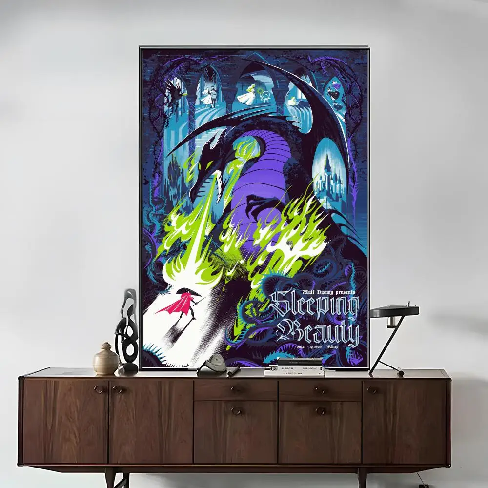 Y-Sleeping S-BeautyES Poster Poster Artistic Stylish Wall Art For Home Office Bathroom‌ Decor Living