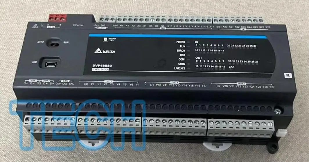 Original Delta DVP-ES3 DVP32ES311T DVP32ES300TEC Comes with Ethernet Comes with CANopen 4 Channels of 200K Pulse