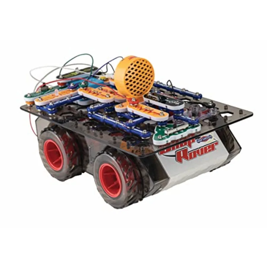 STEM building toy for ages 8 to 108: Bluetooth-controlled circuit with code-based commands, durable plastic construction, vibra view 3