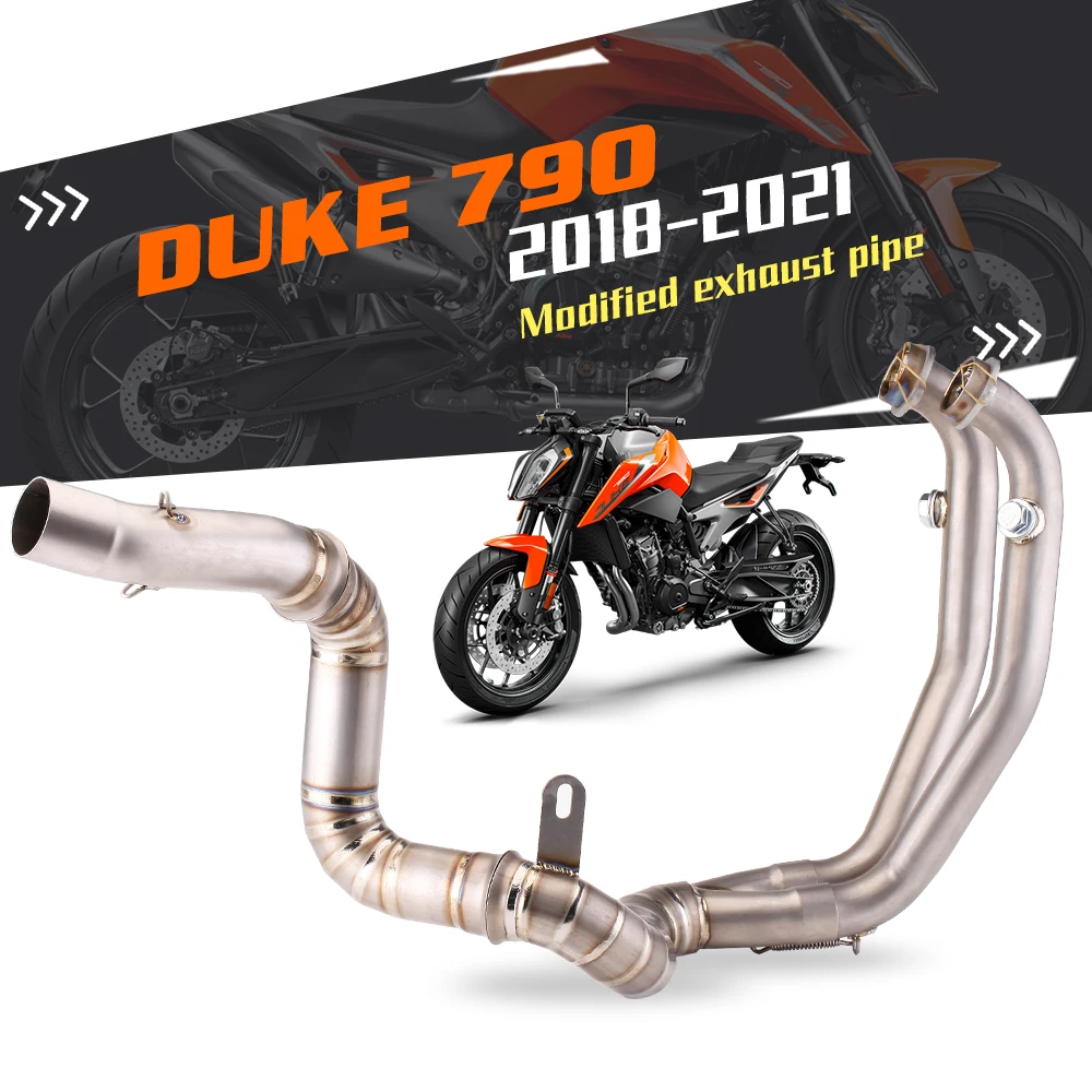 

Подходит для DUKE 790 Adventure/R 2018-2021 790 Adventure R Rally 790 ADV Escape, без шнуровки, глушитель мотоцикла, средняя труба